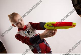 DENISA PILOT STANDING POSE WITH GUN